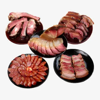 四川特产腊肉熏肉腊肠免抠