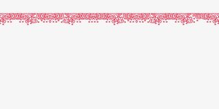 红色中国风镂空剪纸边框素材免抠