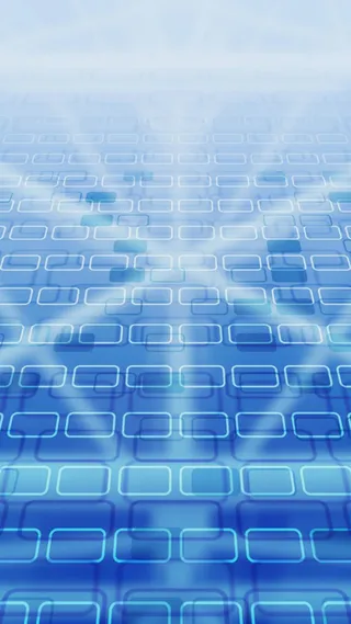 蓝色科技感几何图案H5背景元素高清