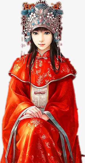 唯美大气少数民族美女元素免抠