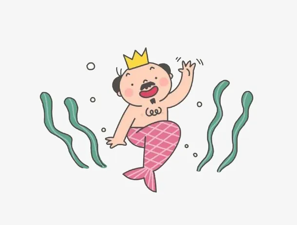 卡通美人鱼免抠