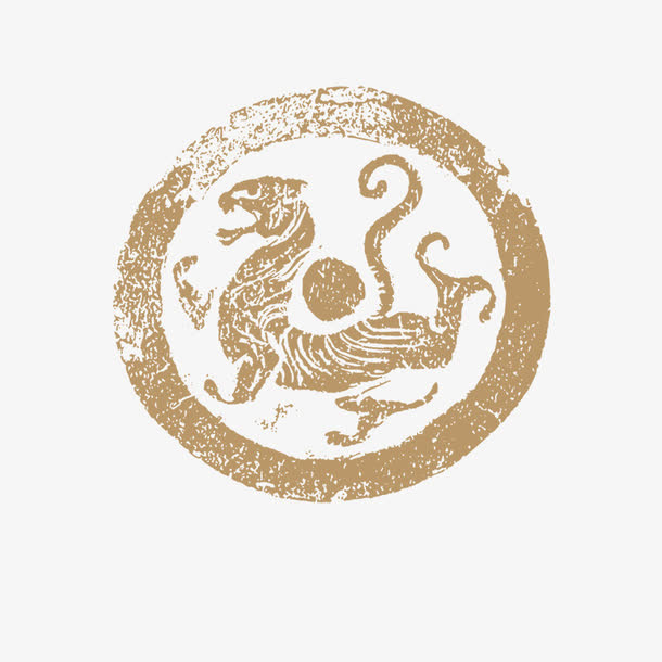 中国风磨砂虎纹免费Png素材免抠