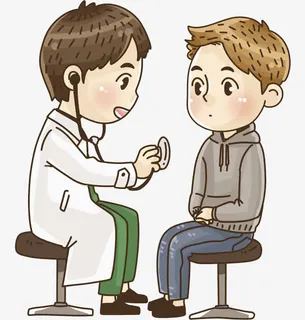 看病的男孩免抠