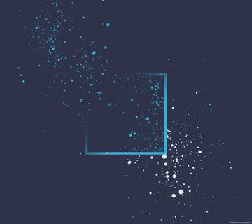 蓝白色小点点边框免抠