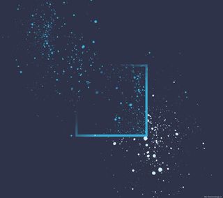 蓝白色小点点边框免抠