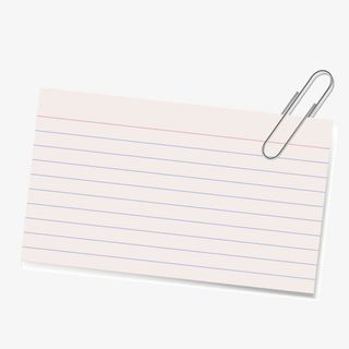 矢量信纸便签回形针免抠