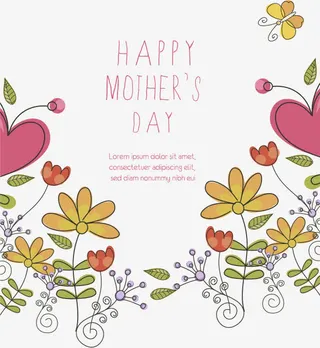 手绘花朵背景素材