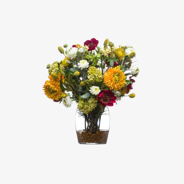 欧美流行插花 绿植物 鲜花软装免抠