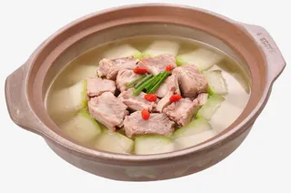 排骨葱段枸杞冬瓜汤免抠