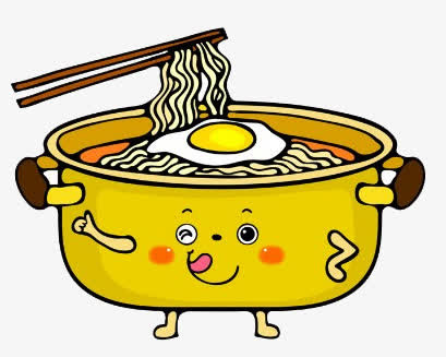 卡通美味拉面免抠