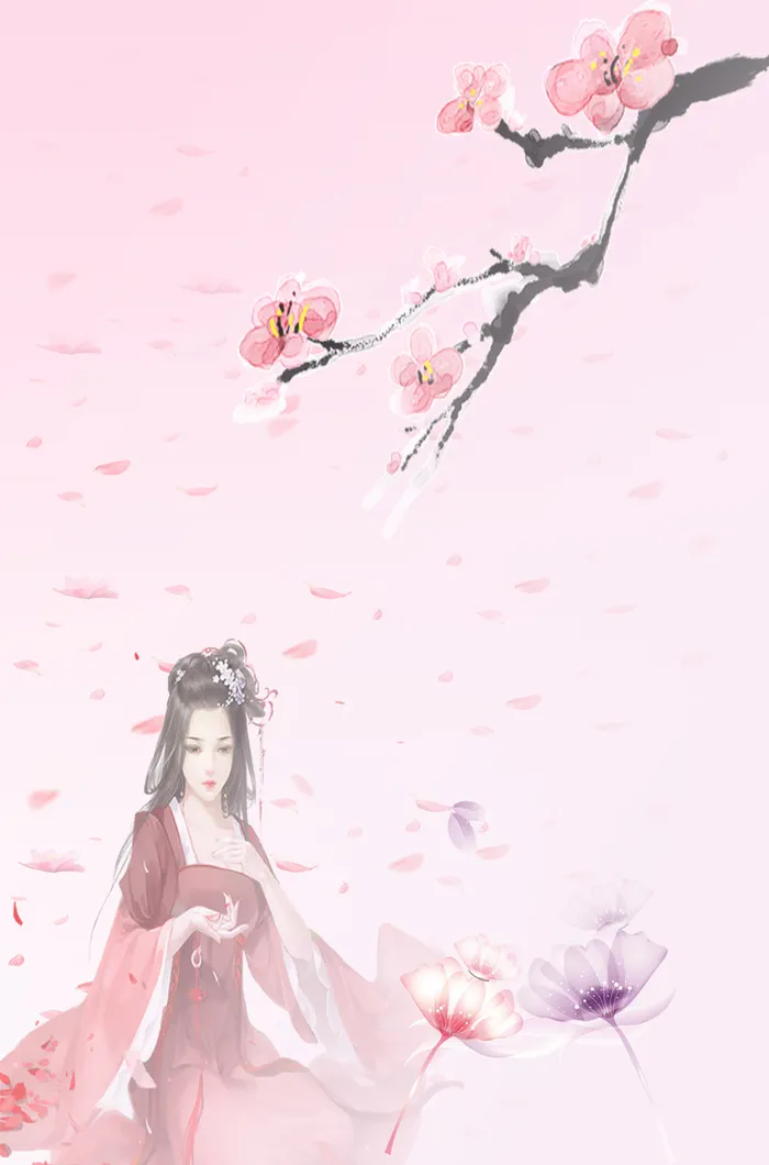 中国风小清新动漫人物广告高清