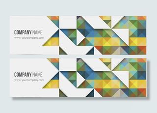 几何形banner高清