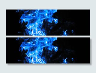 蓝色火焰背景高清