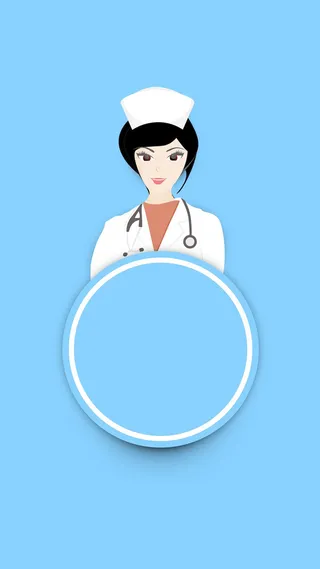 简约文艺扁平护士节H5图高清