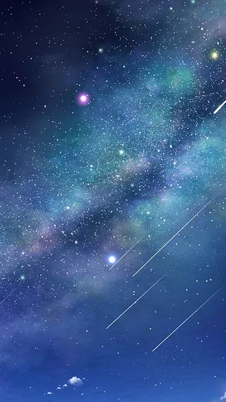 蓝色科技星空手机端H5背景高清