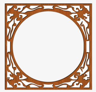 古代窗户古典窗框设计图免抠