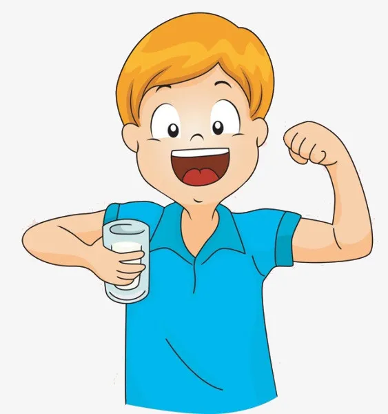 小男孩喝牛奶免抠