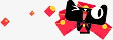 天猫卡通小图标红包漂浮效果免抠