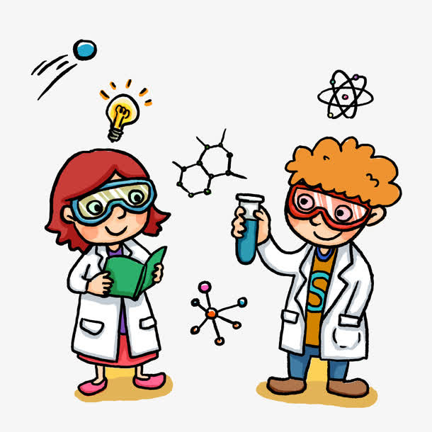 矢量小小科学家免抠