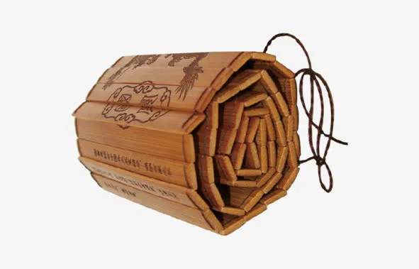 简约创意竹简免抠