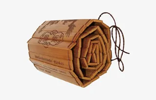 简约创意竹简免抠