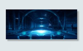 蓝色科技背景矢量背景素材