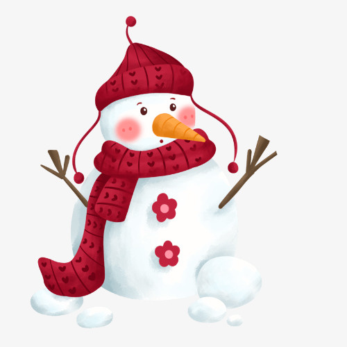 雪人，可爱，卡通，冬日免抠