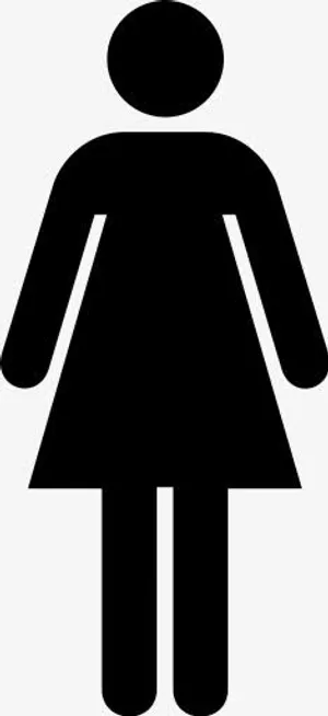 女厕所房间厕所女人AIGA符号标志免抠