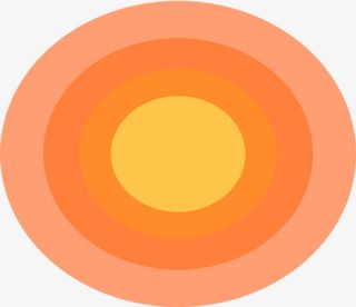 粉黄色渐变医院标签免抠