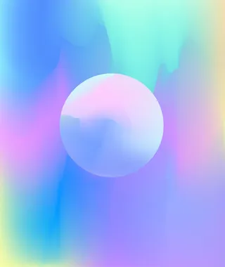 原创抽象炫彩渐变球形免抠