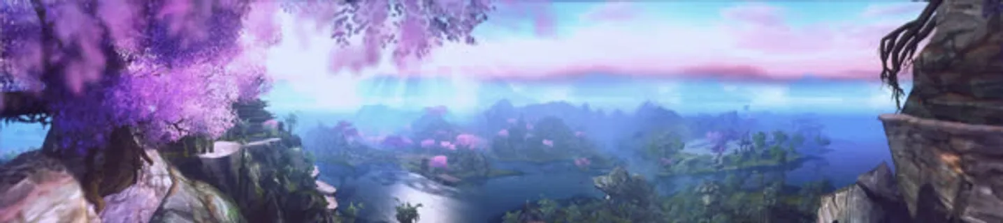 桃花岛网游宣传海报免抠