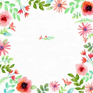 手绘精致花卉背景高清