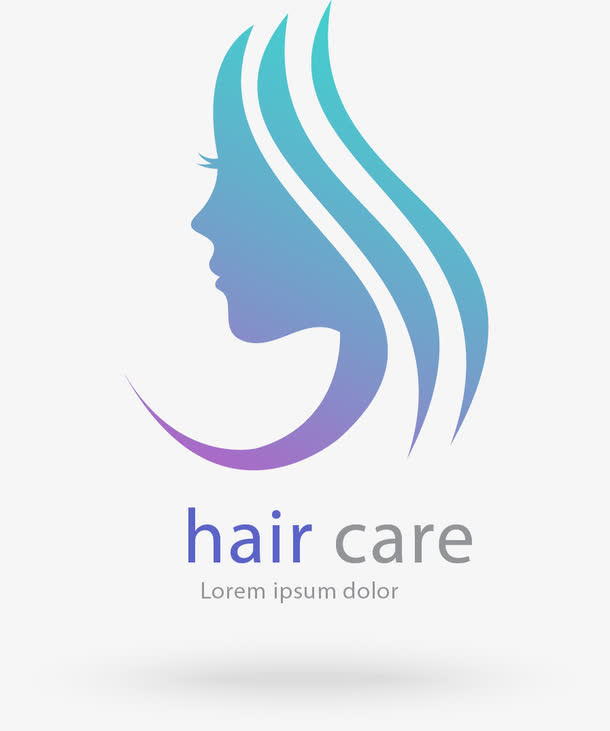 女子头像美容院标志矢量图免抠