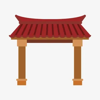 中国风门头牌坊免抠