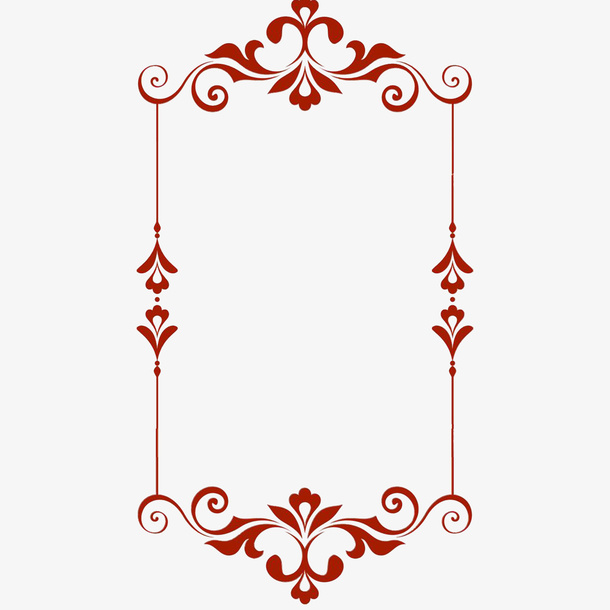 花纹边框装饰c免抠