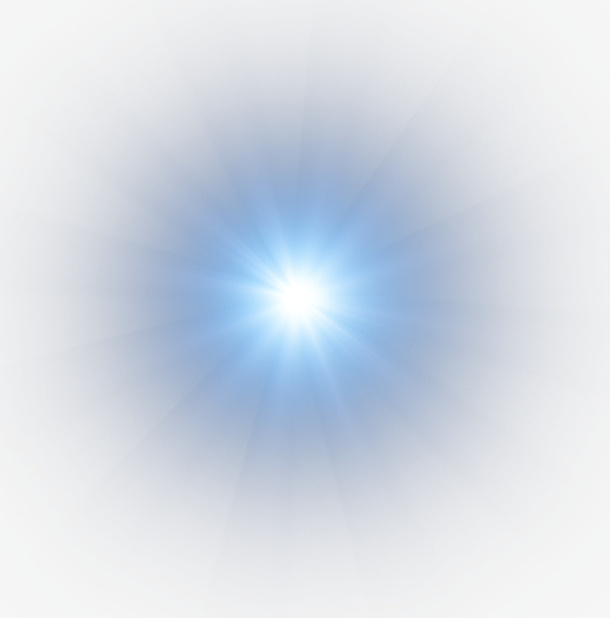 蓝色发光亮点免抠