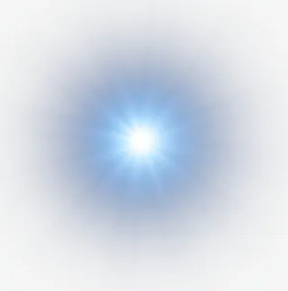 蓝色发光亮点免抠