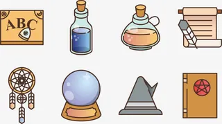 女巫占卜图标免抠