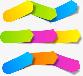 彩色信息图表矢量素材，免抠