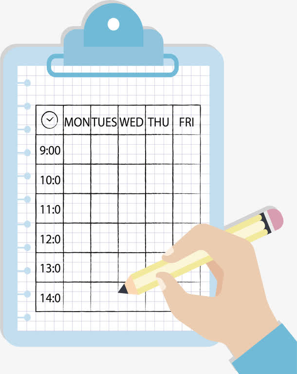 计分板上的课表免抠