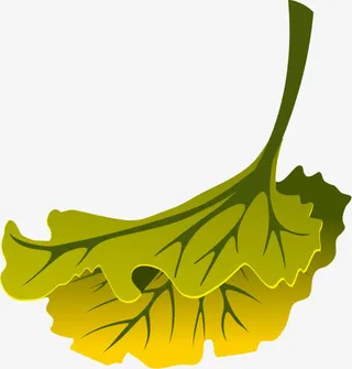 卡通秋天的落叶免抠