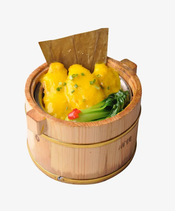 荷叶鳕鱼排木桶饭免抠