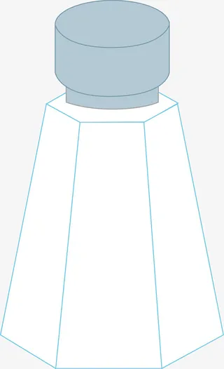 卡通白色盐罐调味罐免抠