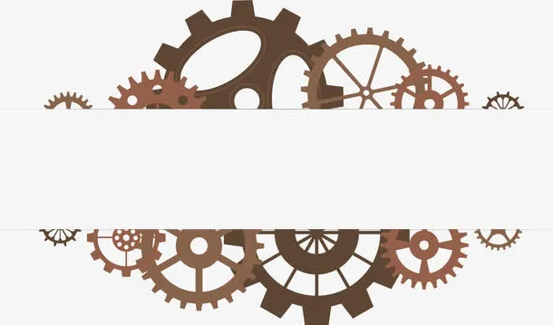 古典创意矢量机械边框素材免抠