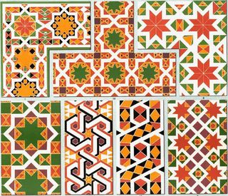 民族风花纹小碎花图案元素免抠