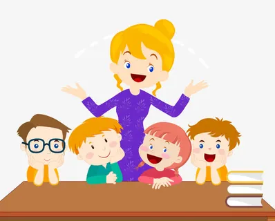 卡通手绘在讲课的老师免抠 卡通手绘在讲课的老师免抠