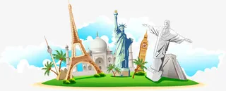 各国标志物免抠