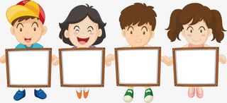 孩子画板标题框免抠