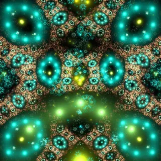 绿色细胞状背景