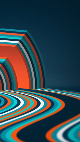 条纹彩色立体h5素材背景高清